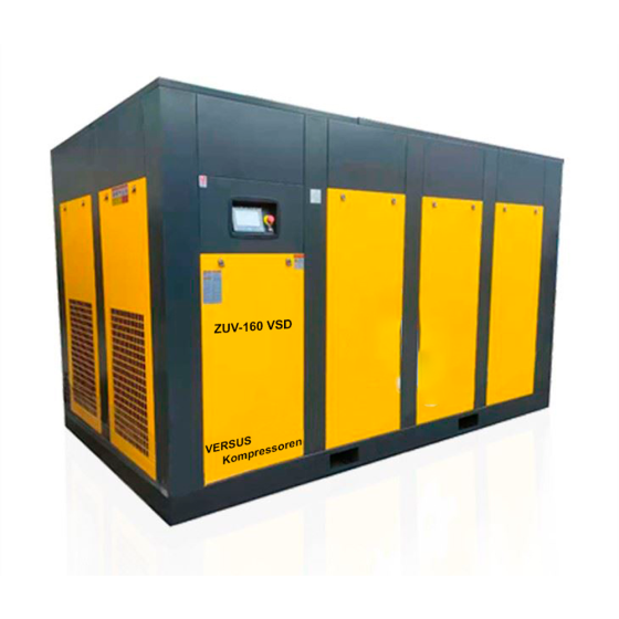 Винтовой компрессор ZUV – 160 VSD 8 бар прямой привод IP 55 D