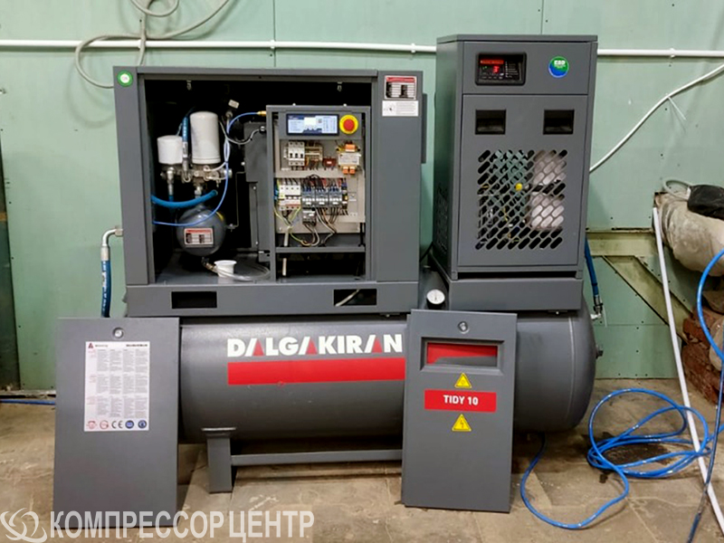 Винтовой компрессор "Dalgakiran" TIDY10-10-500D (Compact) (с осушителем) для ООО "Мирма"